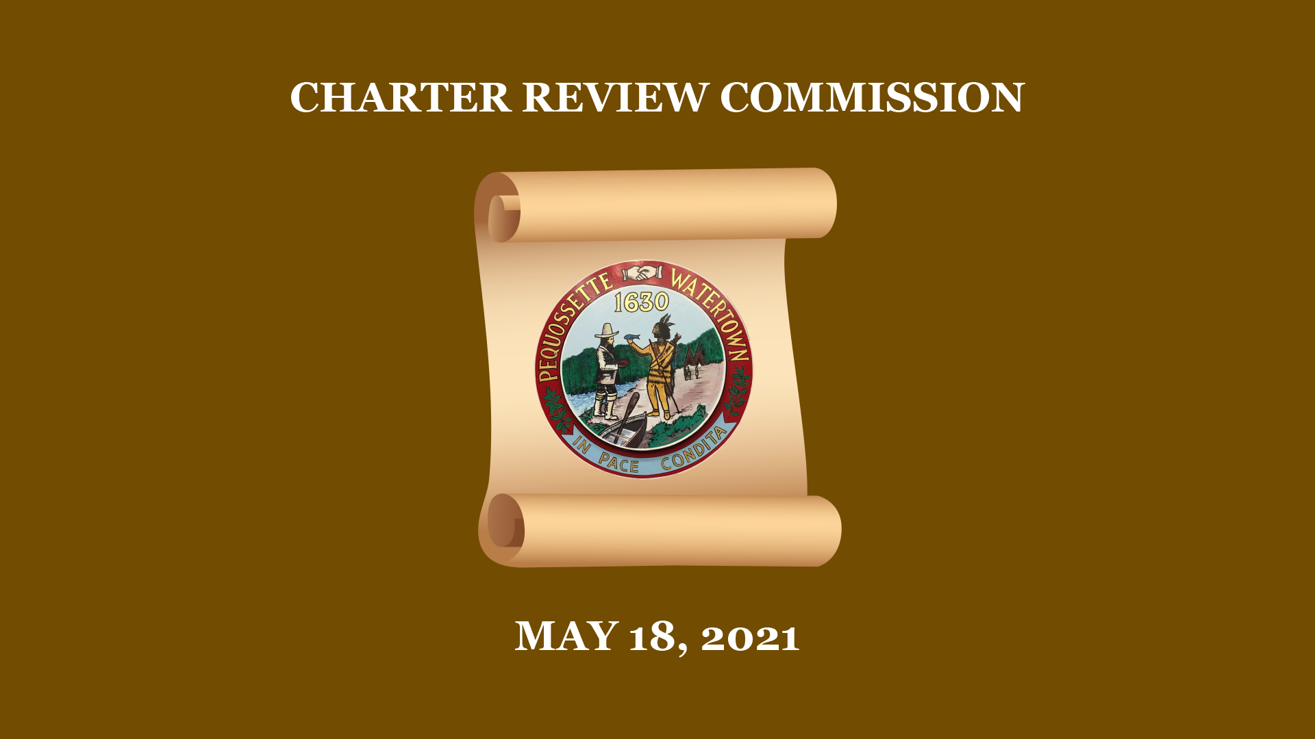 Navigate to Charter Review Commission - May 18, 2021