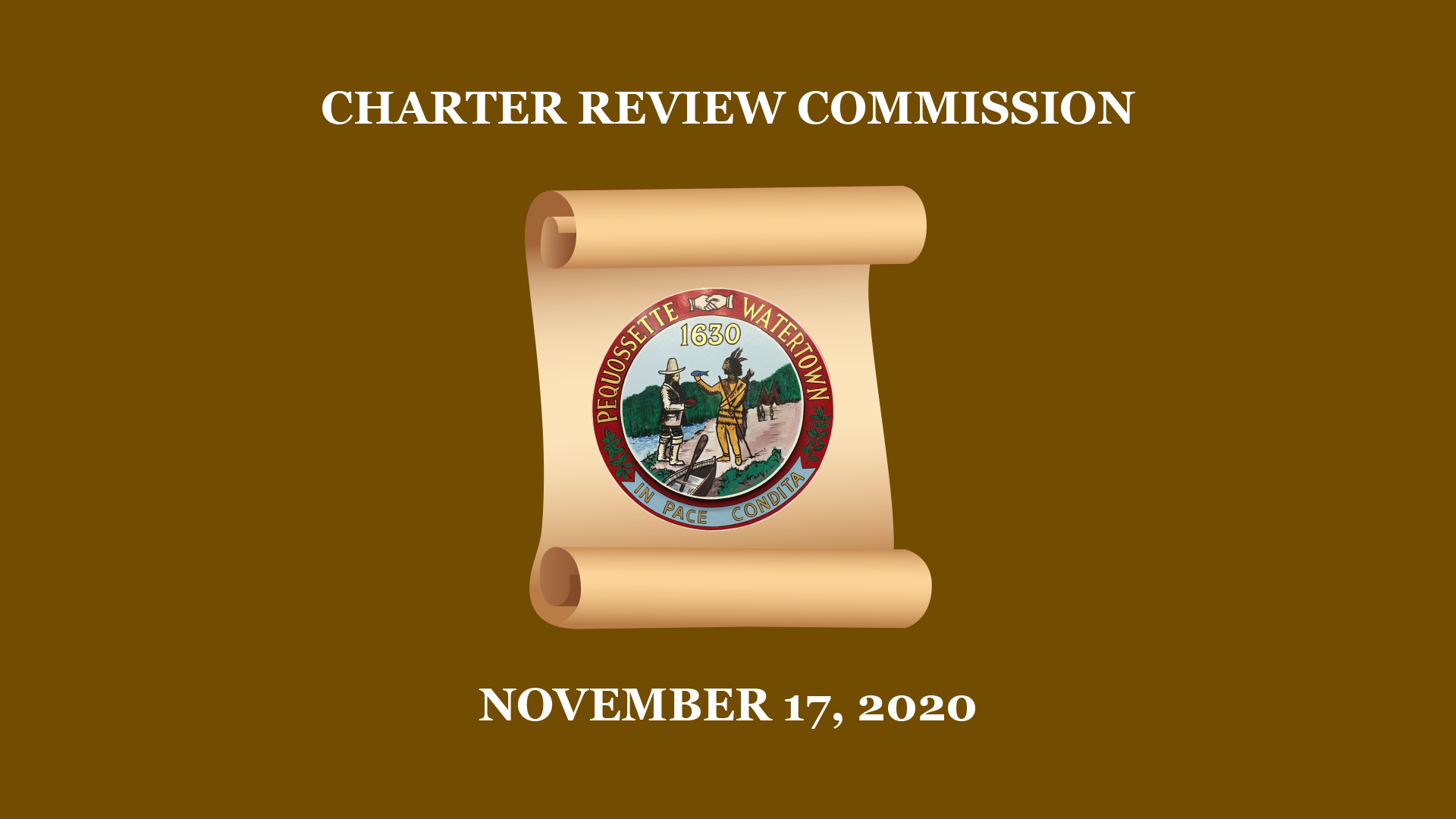 Navigate to Charter Review Commission - November 17, 2020