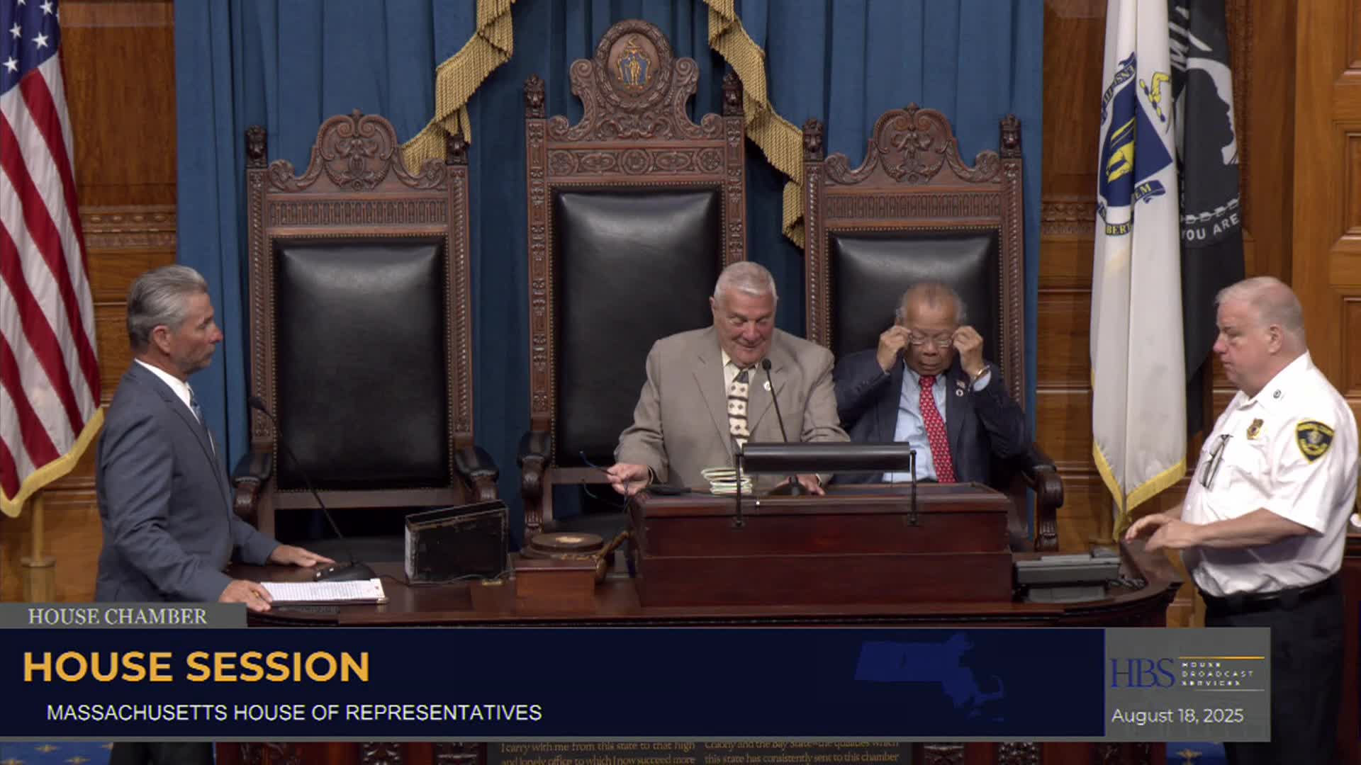 Massachusetts House of Representatives Session - August 18, 2025