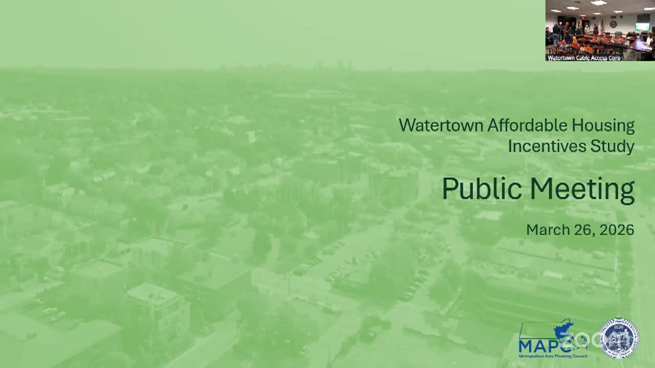 Thumbnail image for Affordable Housing Incentives Study - March 26, 2026