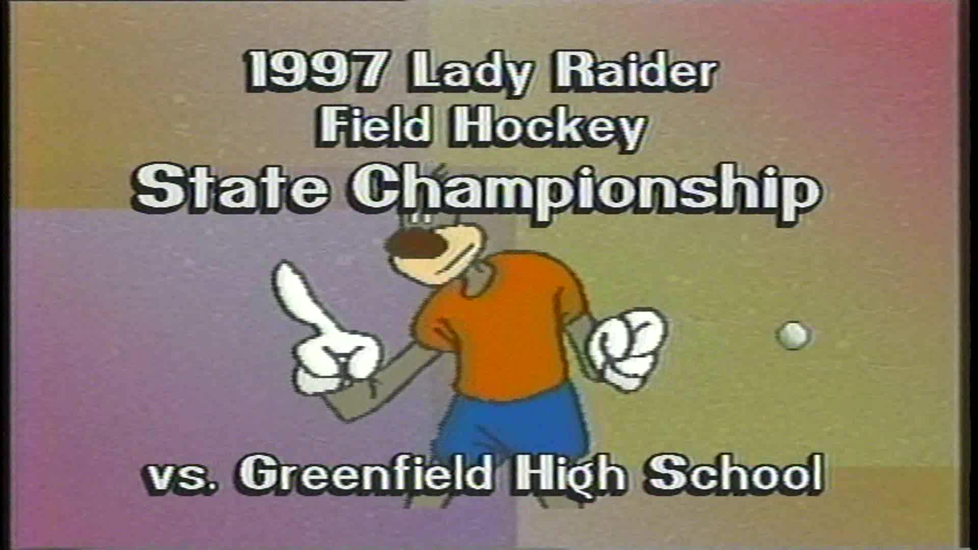 WHS Field Hockey vs Greenfield - November 24, 1997