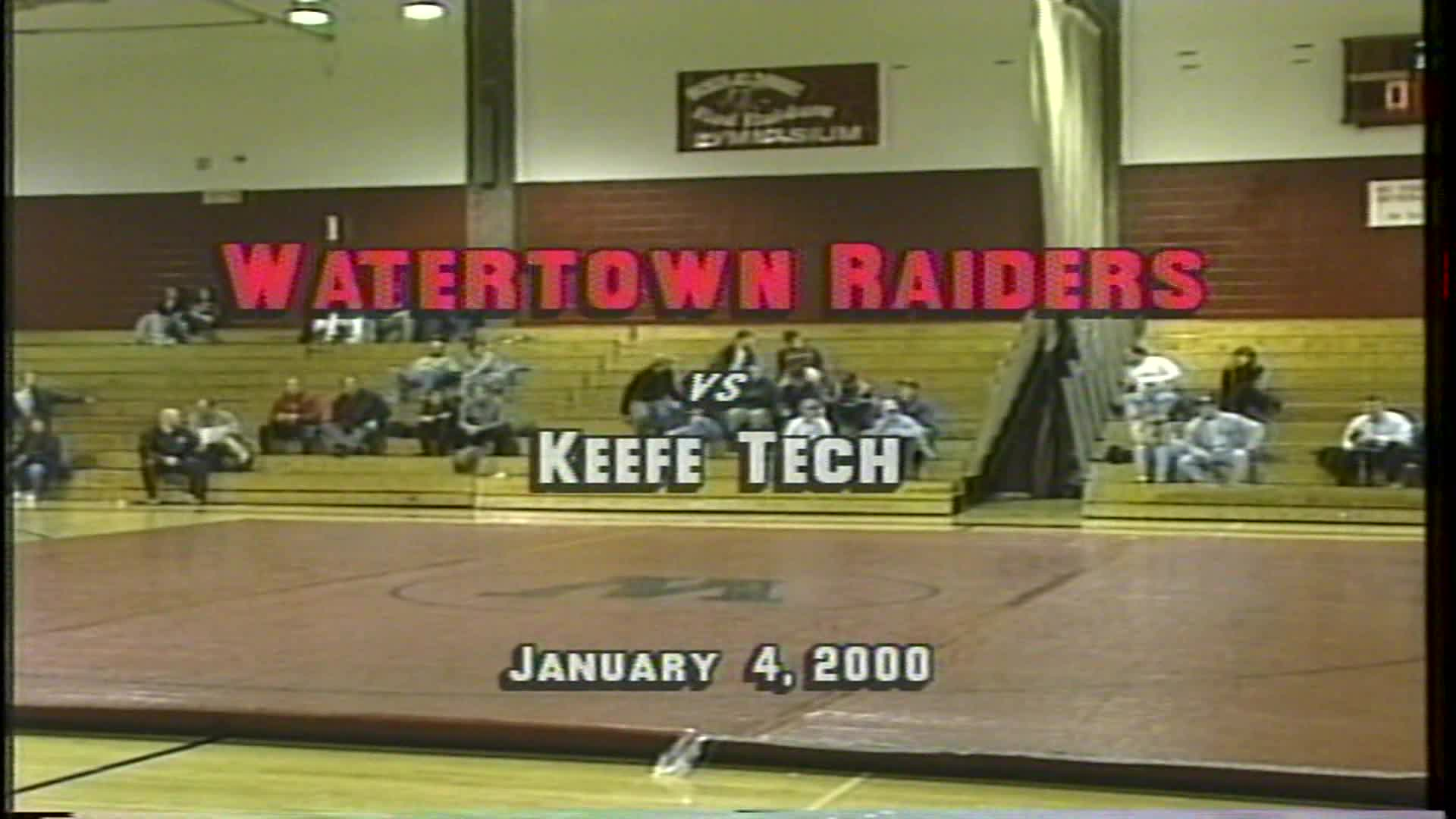 WHS Wrestling vs Keefe Tech - January 4, 2000