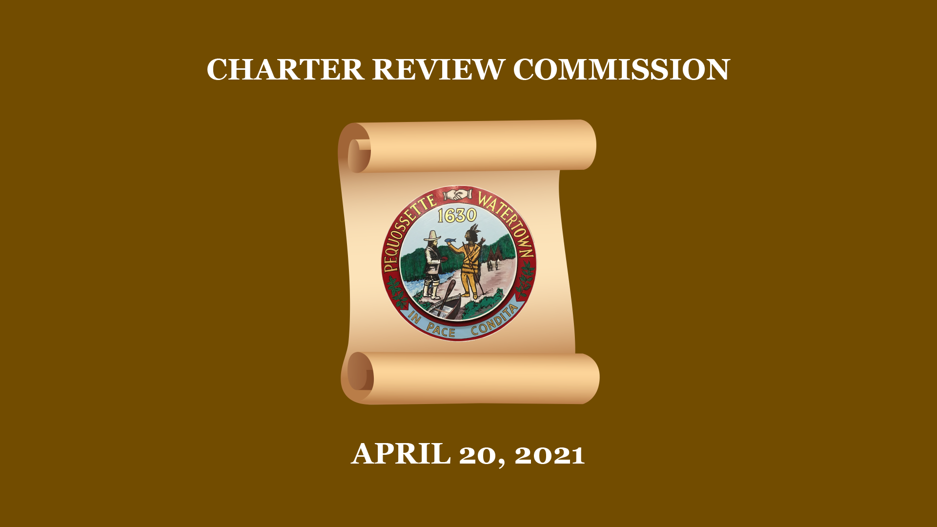 Navigate to Charter Review Commission - April 20, 2021
